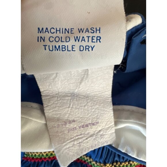 Polly Flinders Smocked Toddler Dress T4 Blue Long Sleeve Balloon Motif - Picture 4 of 5